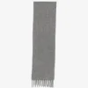 Esarfa Lorena Antoniazzi fringed-edge gri