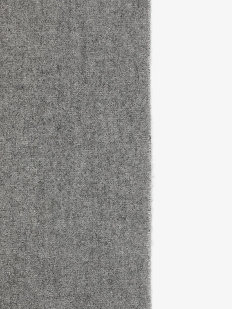 Esarfa Lorena Antoniazzi fringed-edge gri - imagine 3