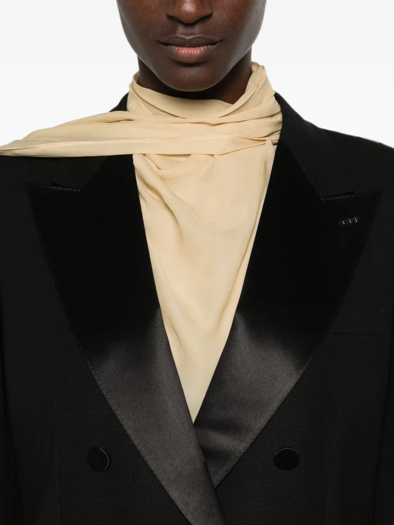 Jacheta Tom Ford Double-Breasted Buttoned negru - imagine 5