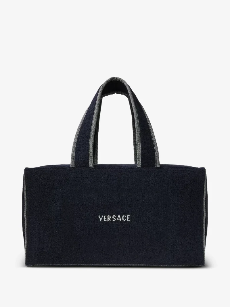 Alternative view of Geanta Versace terry jacquard gym albastru