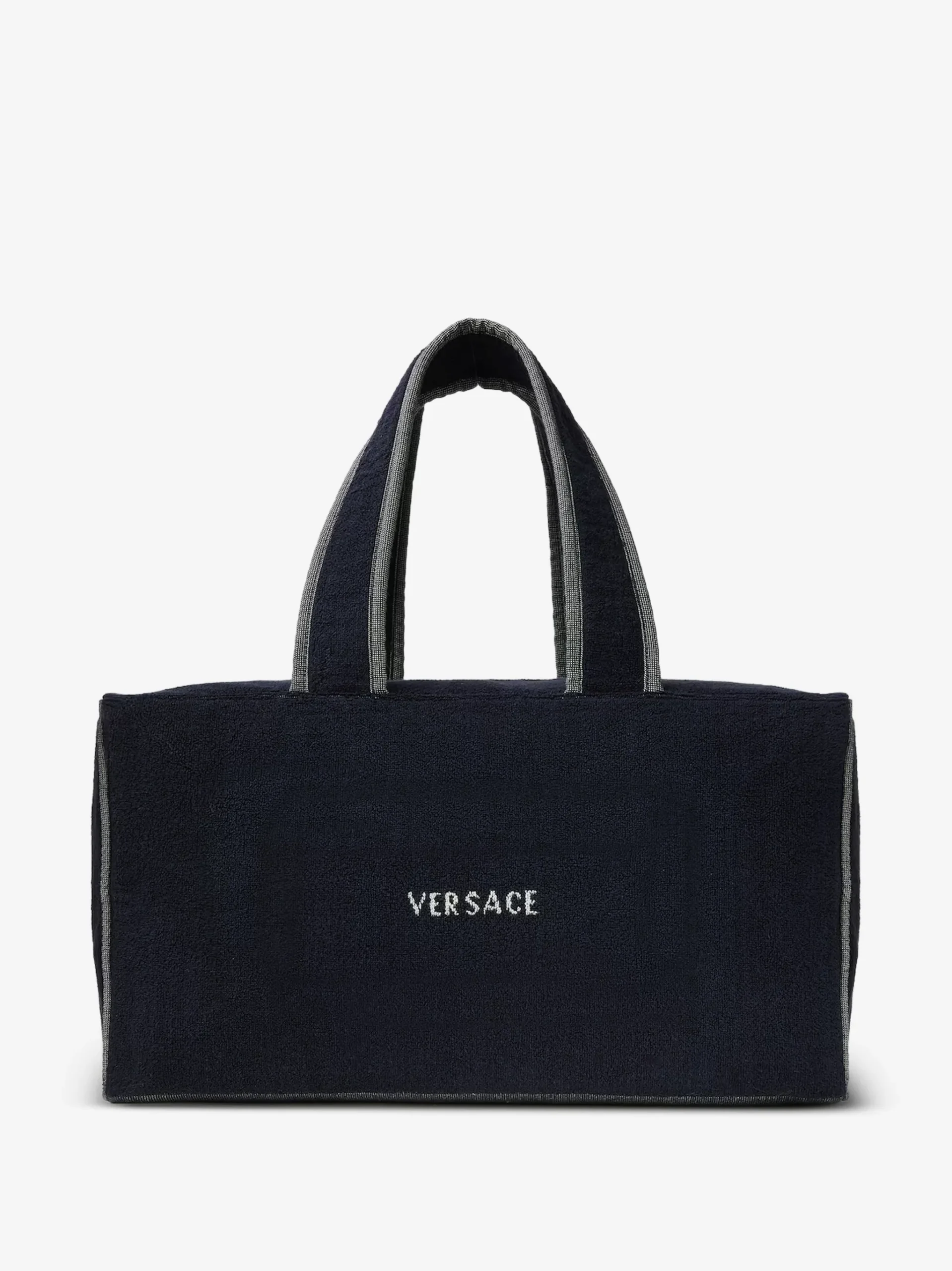 Geanta Versace terry jacquard gym albastru - imagine 2
