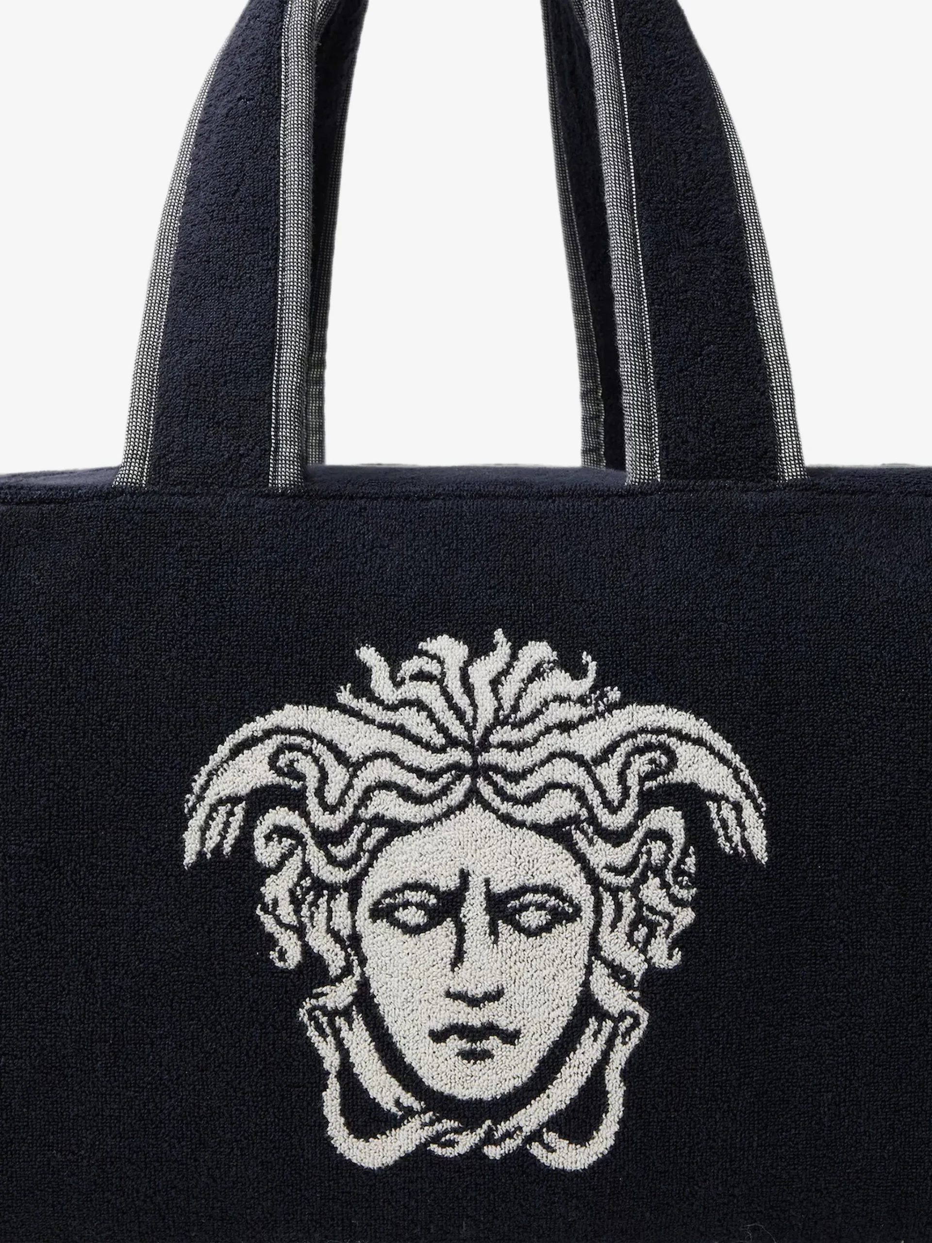 Geanta Versace terry jacquard gym albastru - imagine 3