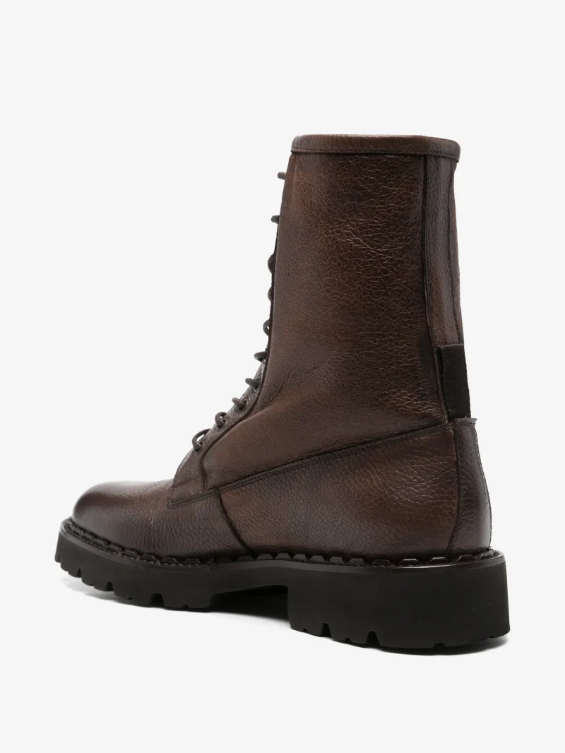 Ghete Eleventy lace-up maro - imagine 4