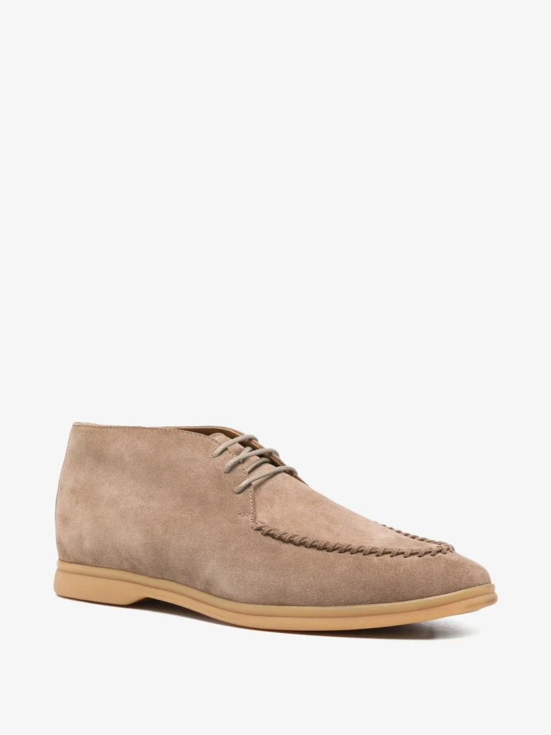 Alternative view of Ghete Eleventy whipstitch-detail suede maro