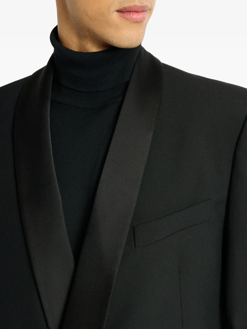 Jacheta Balmain 2-button negru - imagine 4