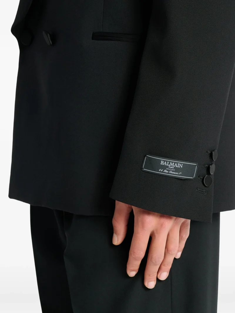 Jacheta Balmain 2-button negru - imagine 3