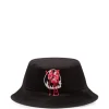 Palarie Y-3 Chito-embroidered bucket negru