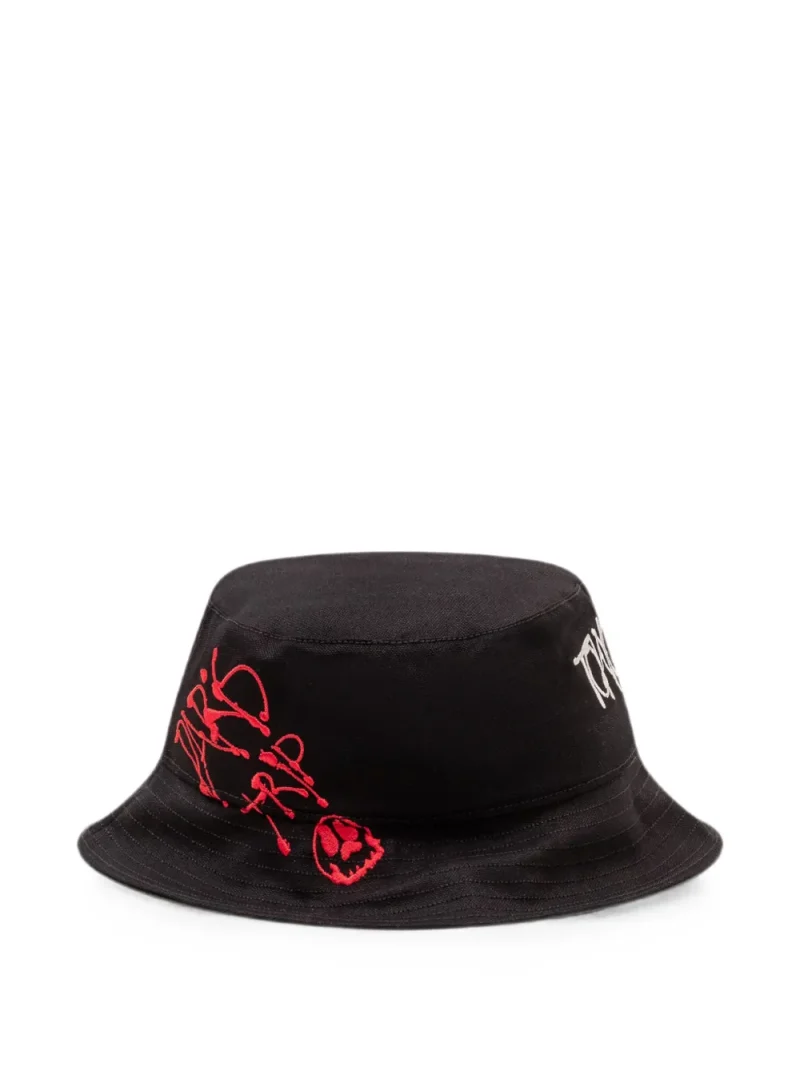 Palarie Y-3 Chito-embroidered bucket negru - imagine 3