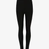 Pantaloni Balmain buckle-embellished negru