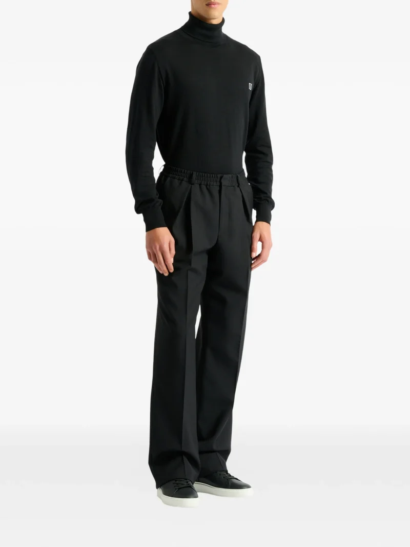 Pantaloni Balmain wool negru - imagine 7
