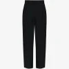 Pantaloni Balmain wool straight fit negru