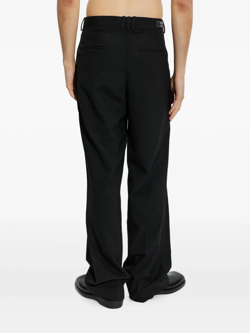 Pantaloni Balmain wool straight fit negru - imagine 4