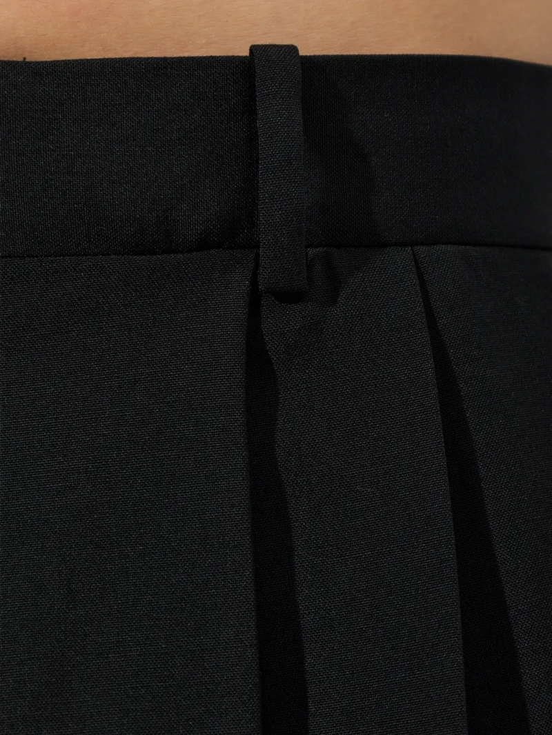Pantaloni Balmain wool straight fit negru - imagine 3