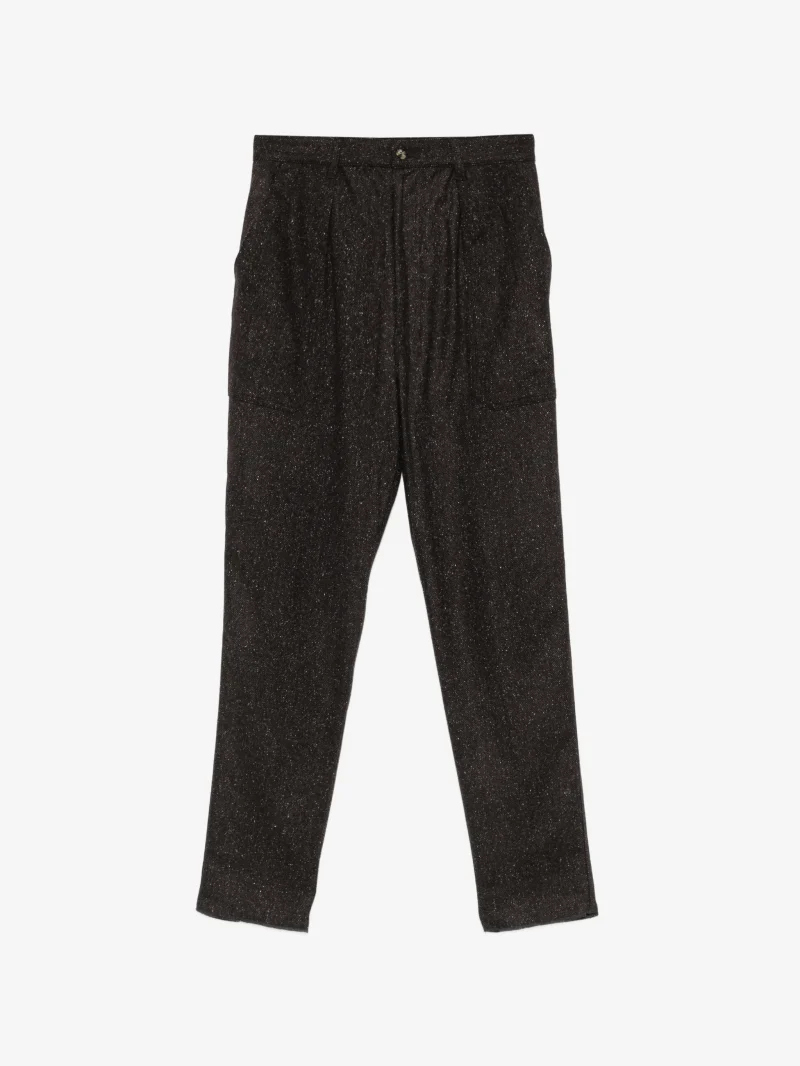 Pantaloni Eleventy Flecked maro