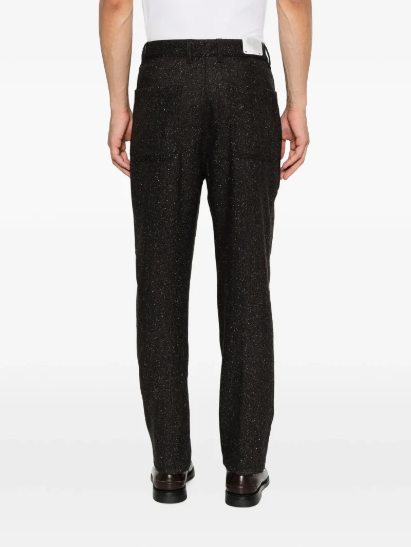 Pantaloni Eleventy Flecked maro - imagine 4