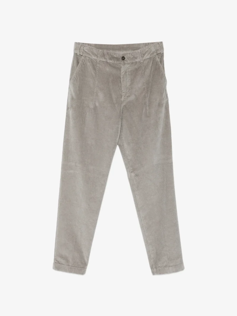 Pantaloni Eleventy corduroy-effect gri