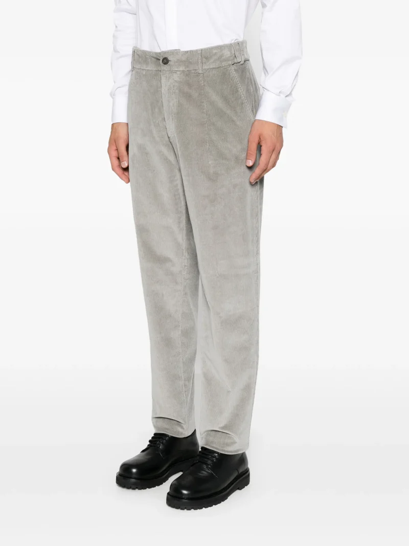 Pantaloni Eleventy corduroy-effect gri - imagine 5