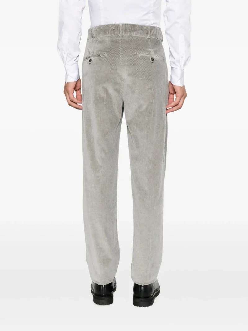 Pantaloni Eleventy corduroy-effect gri - imagine 4
