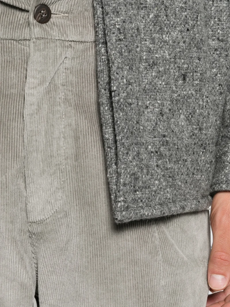 Pantaloni Eleventy corduroy-effect gri - imagine 3