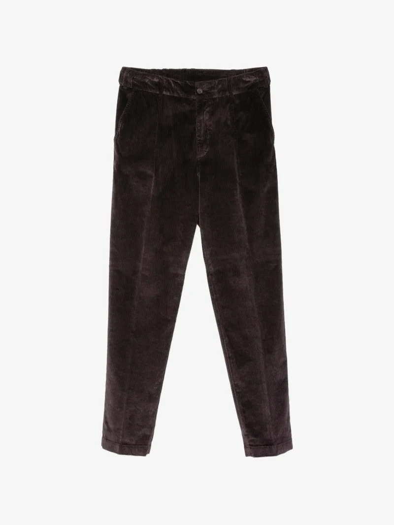 Pantaloni Eleventy corduroy maro