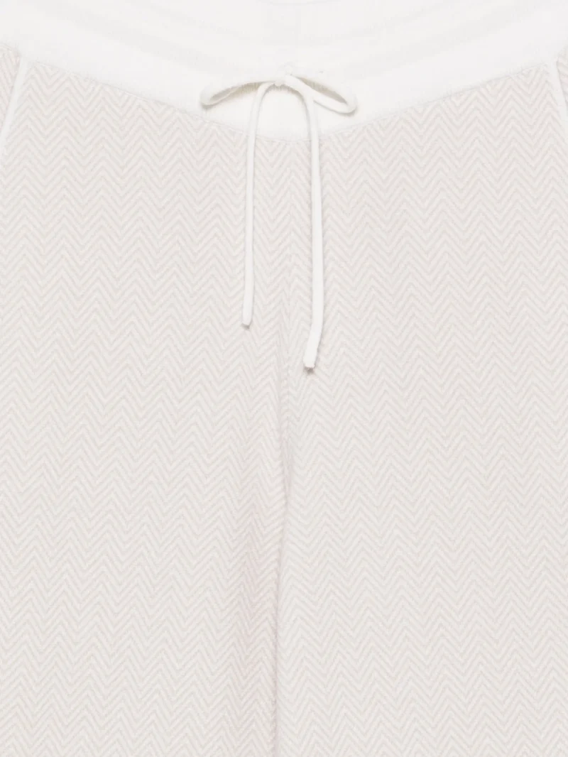 Pantaloni Eleventy drawstring straight bej - imagine 3