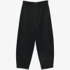 Pantaloni Lorena Antoniazzi drawstring-waist negru