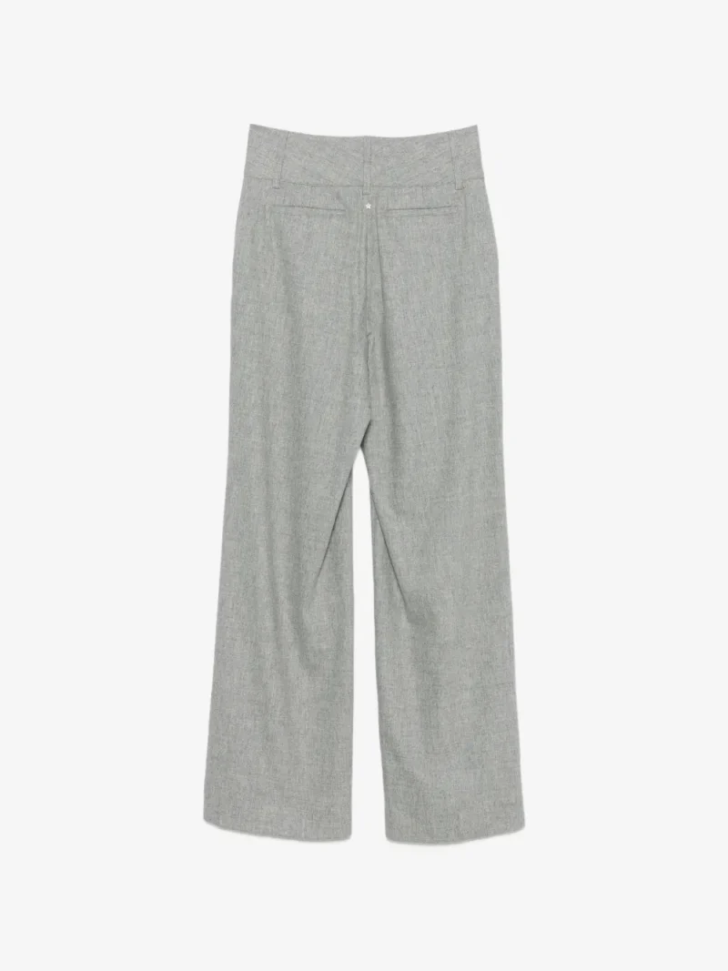 Alternative view of Pantaloni Lorena Antoniazzi high-waisted wide-leg gri