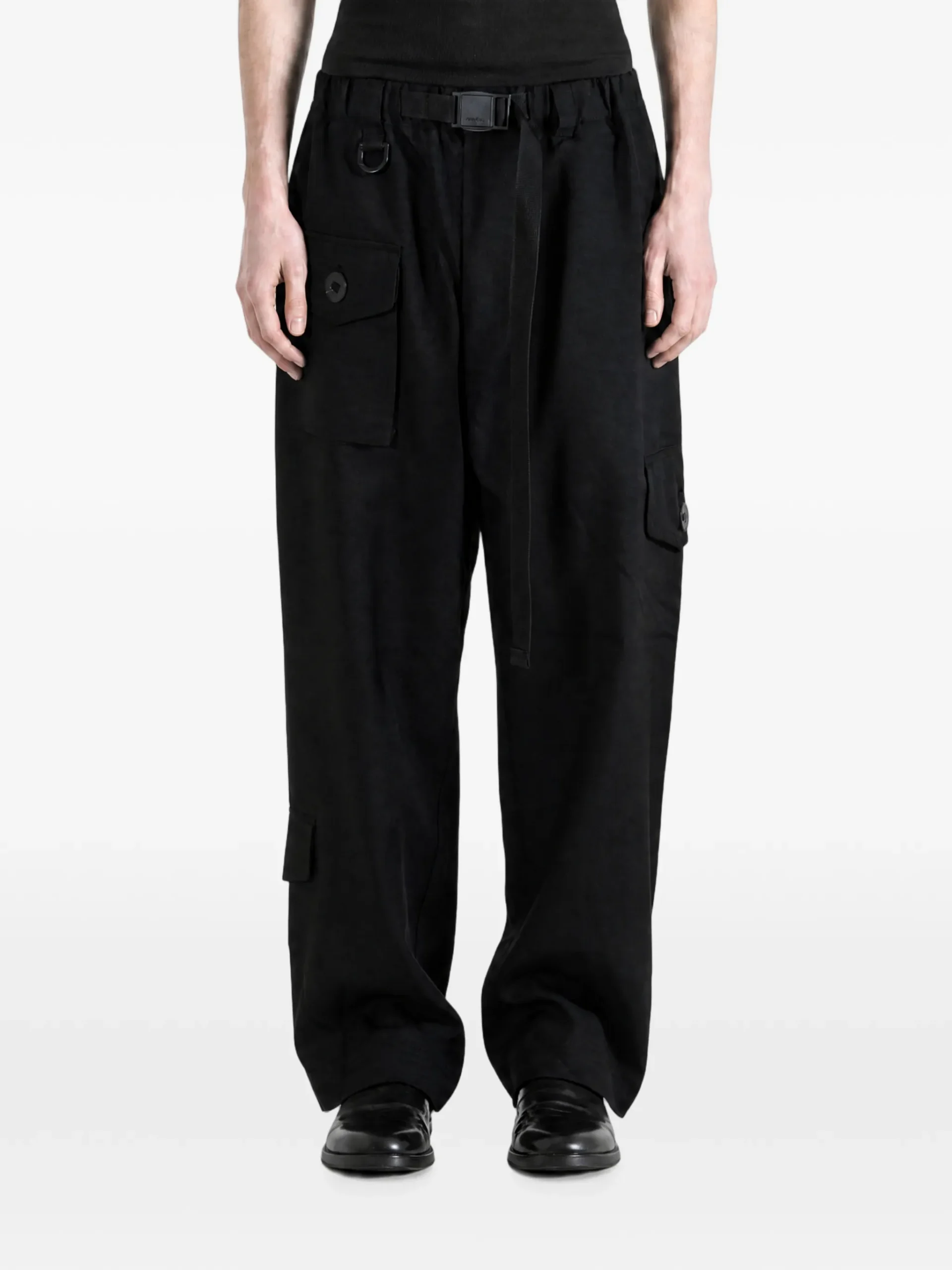 Pantaloni Y-3 sport uniform tapered negru - imagine 2