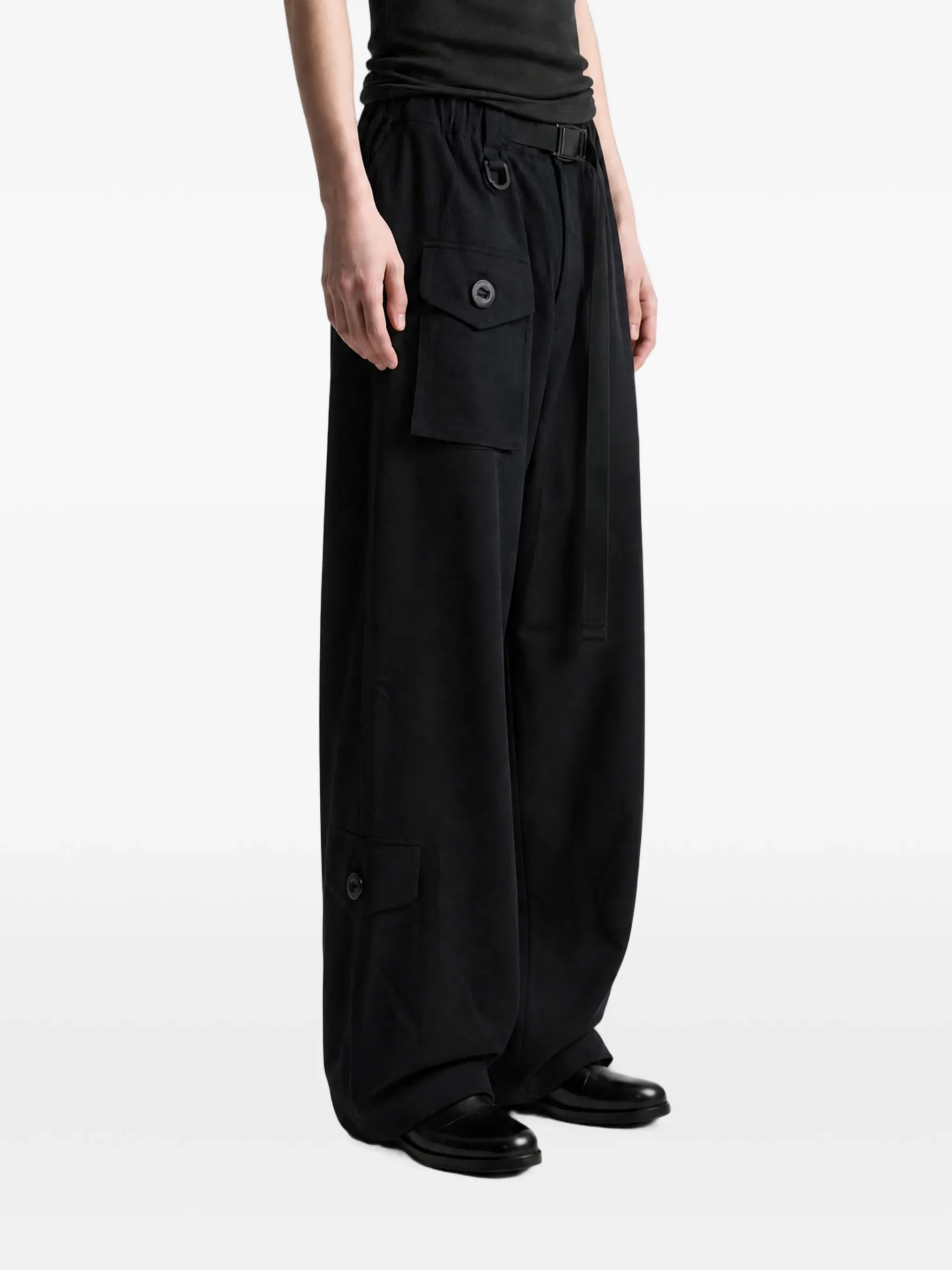 Pantaloni Y-3 sport uniform tapered negru - imagine 4
