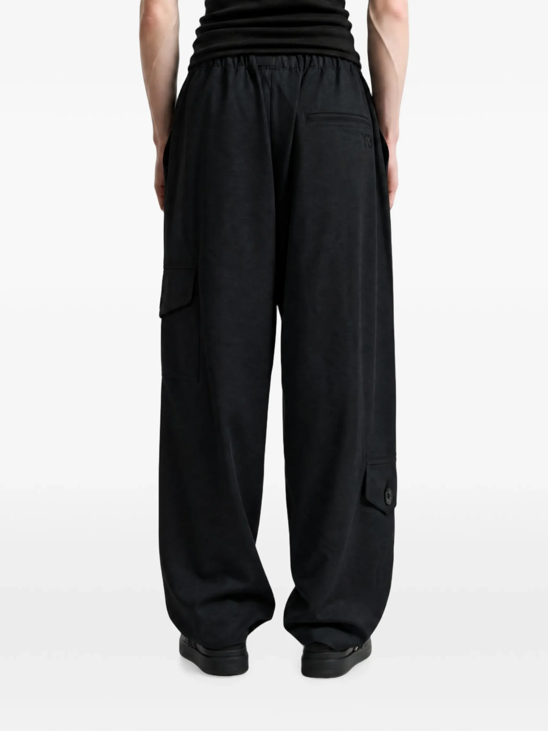 Pantaloni Y-3 sport uniform tapered negru - imagine 3