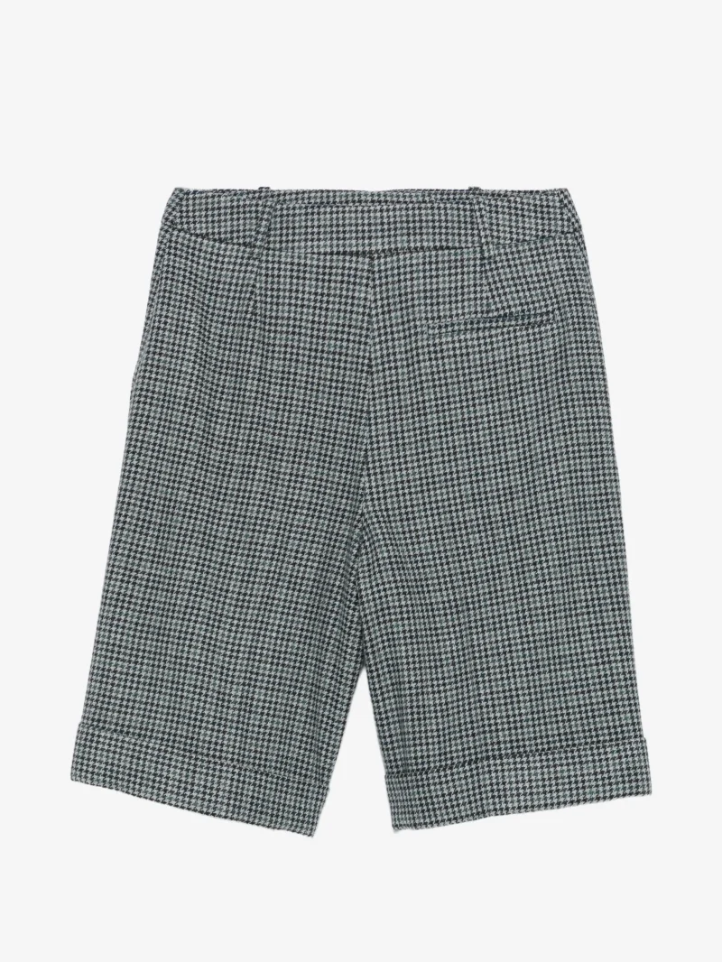Alternative view of Pantaloni scurti Eleventy houndstooth-pattern albastru