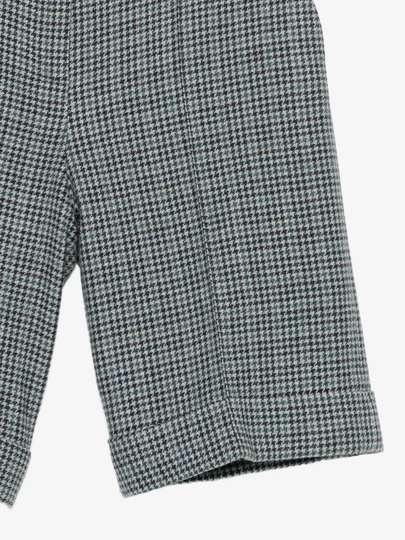 Pantaloni scurti Eleventy houndstooth-pattern albastru - imagine 3