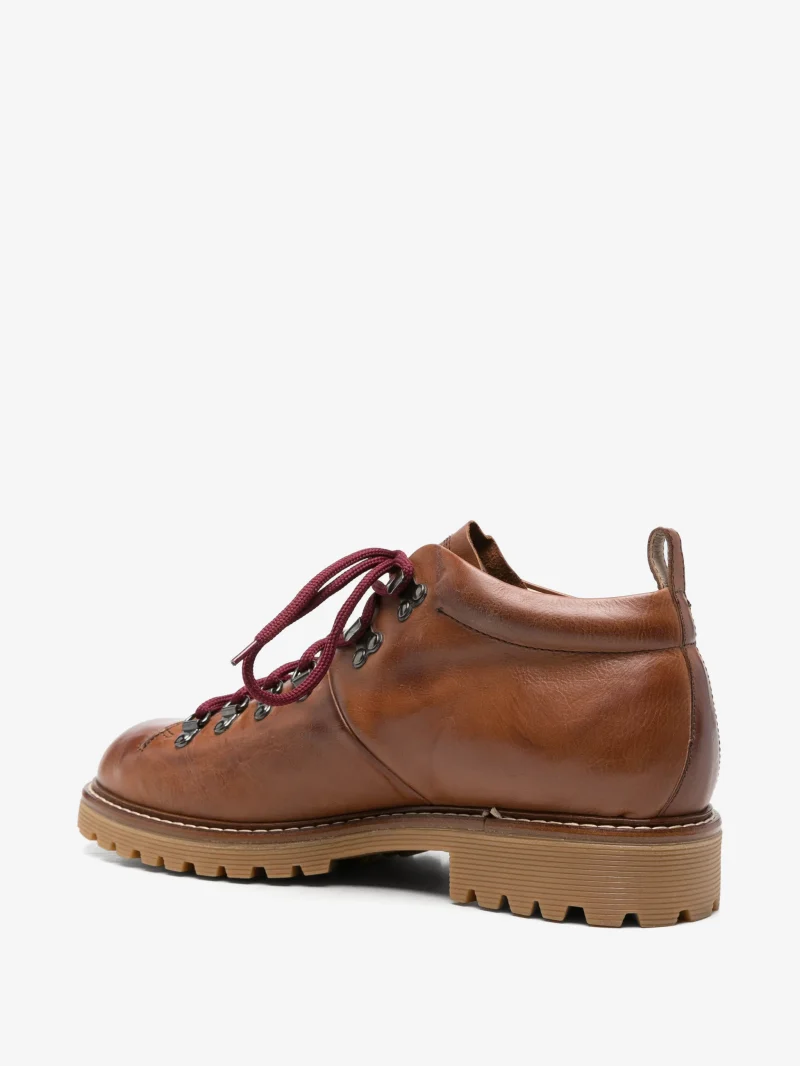 Pantofi Eleventy lace-up hiking maro - imagine 4