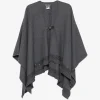 Poncho Lorena Antoniazzi sequin-embellished fringed gri