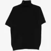 Pulover Lorena Antoniazzi roll-neck short-sleeve negru