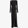 Rochie Balmain long-zip negru