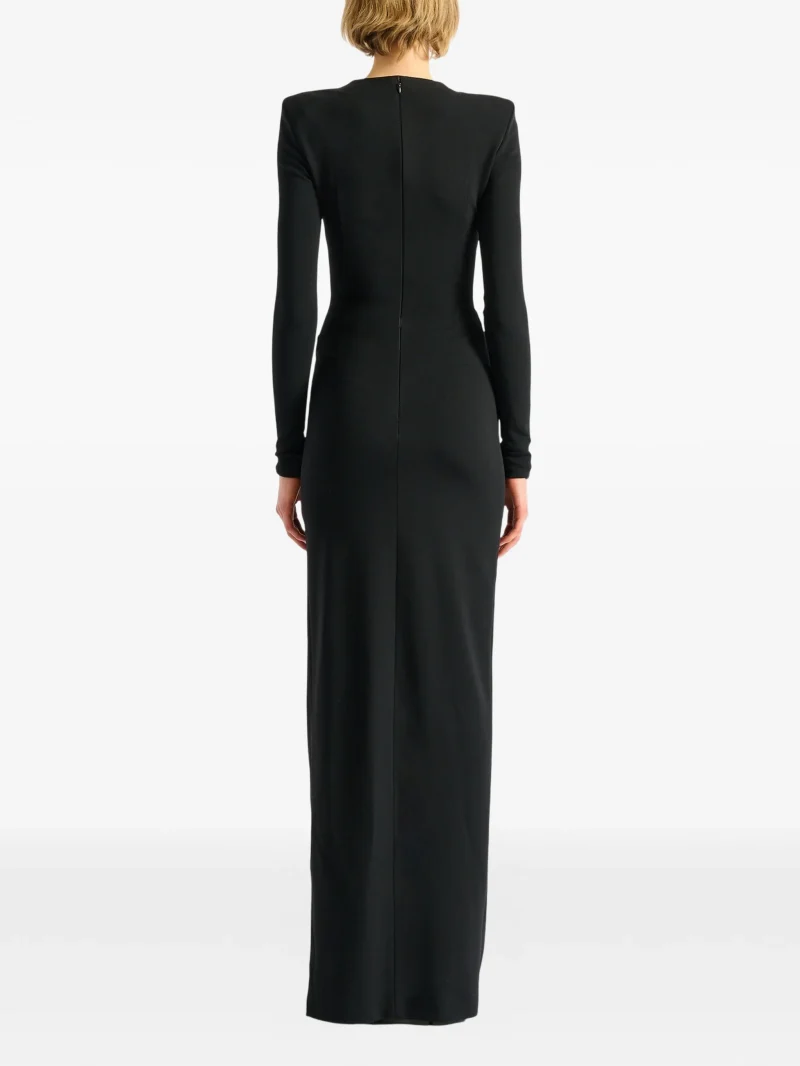 Rochie Balmain long-zip negru - imagine 4