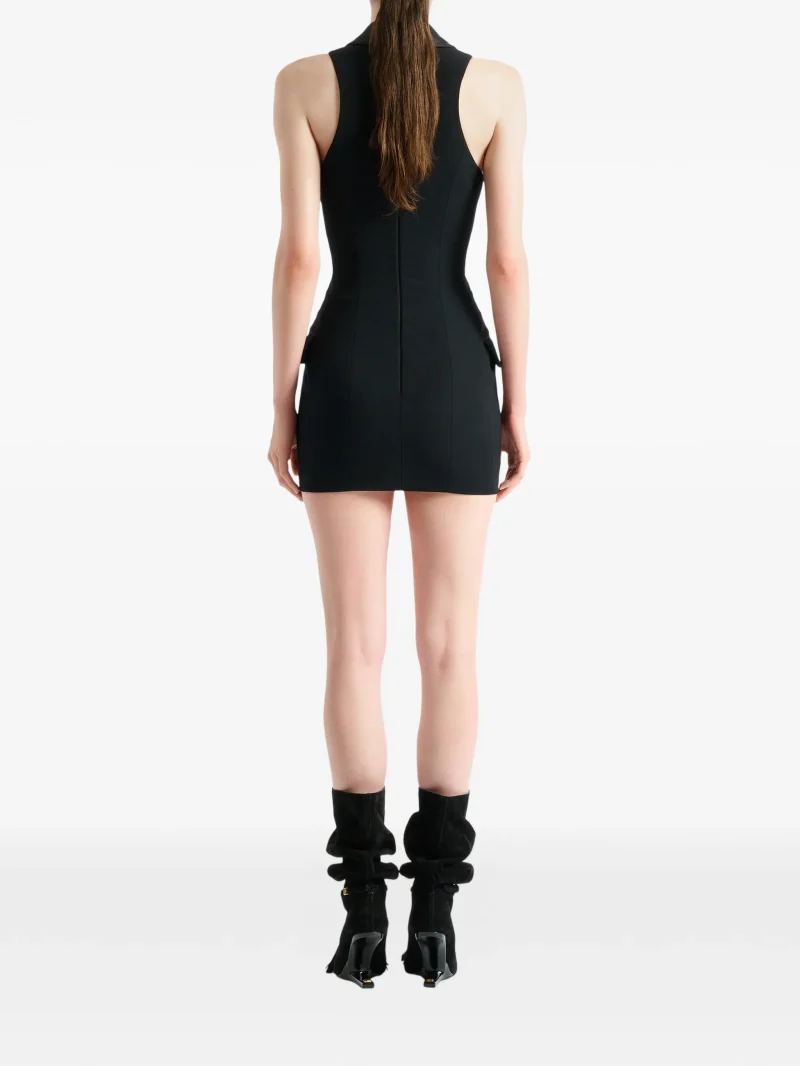 Rochie Balmain short belted negru - imagine 6