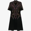 Rochie midi ETRO paisley-pattern mock-neck multicolor