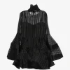 Rochie mini Zimmermann long-sleeves negru