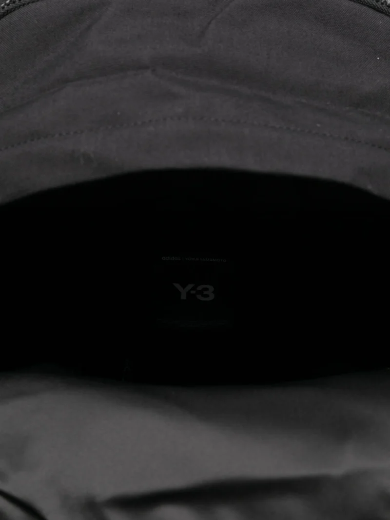 Rucsac Y-3 buckle-detail logo-print negru - imagine 3