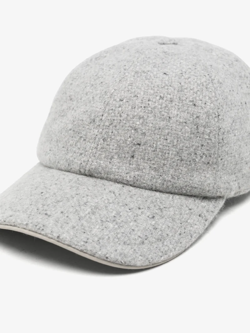 Sapca Eleventy boucle-texture baseball gri - imagine 3