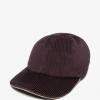 Sapca Eleventy corduroy maro