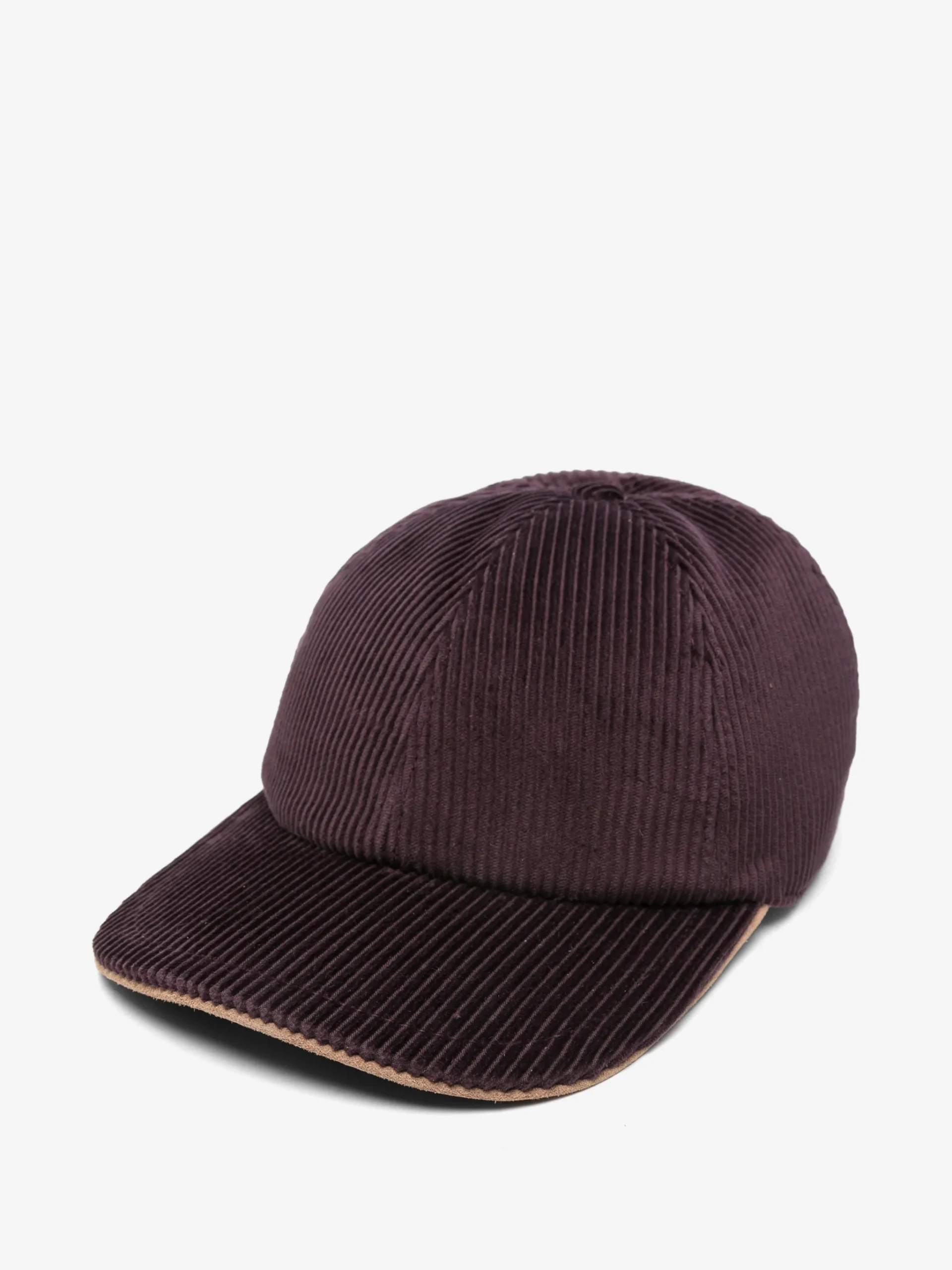 Sapca Eleventy corduroy maro