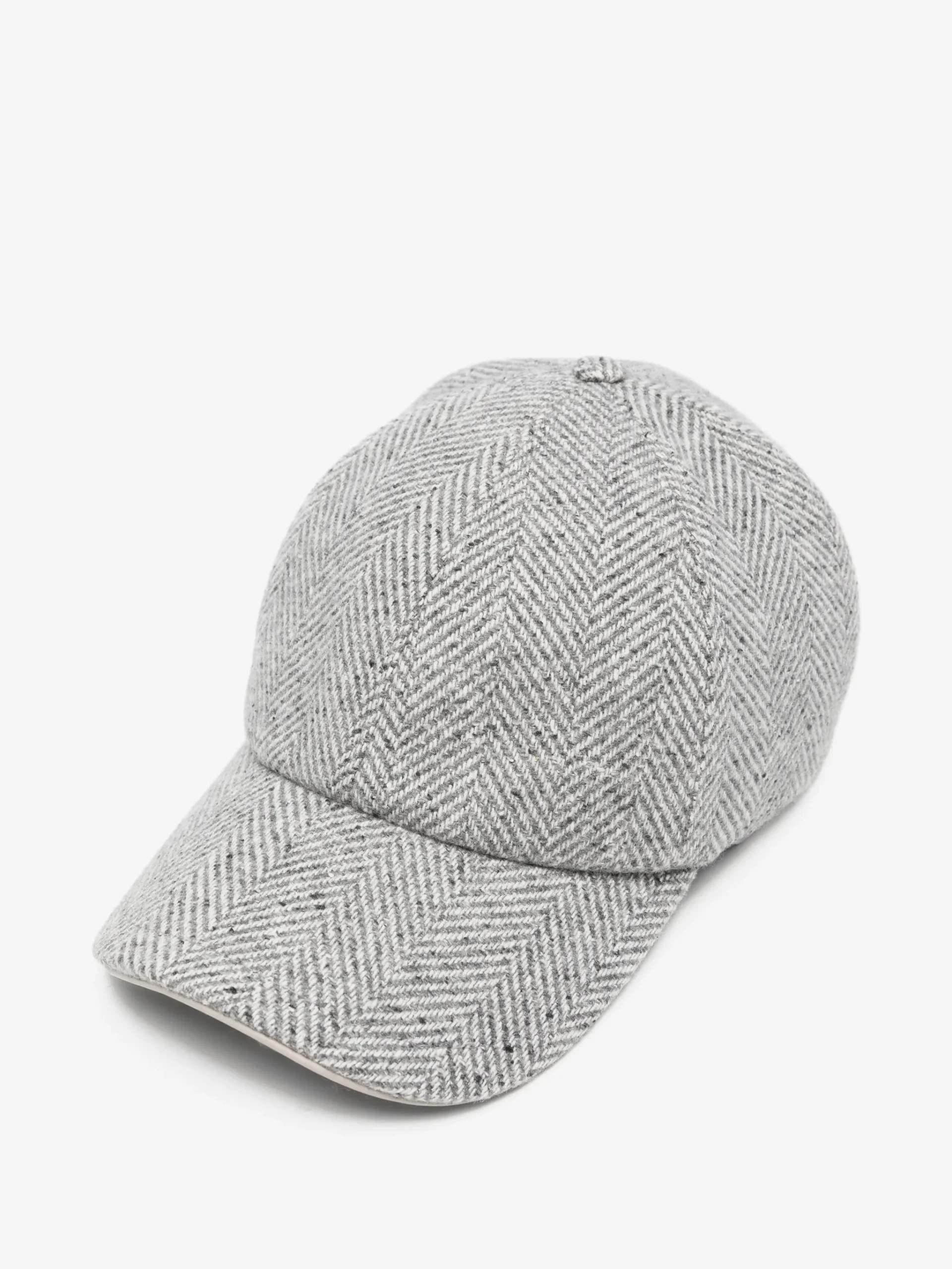 Sapca Eleventy herringbone baseball gri