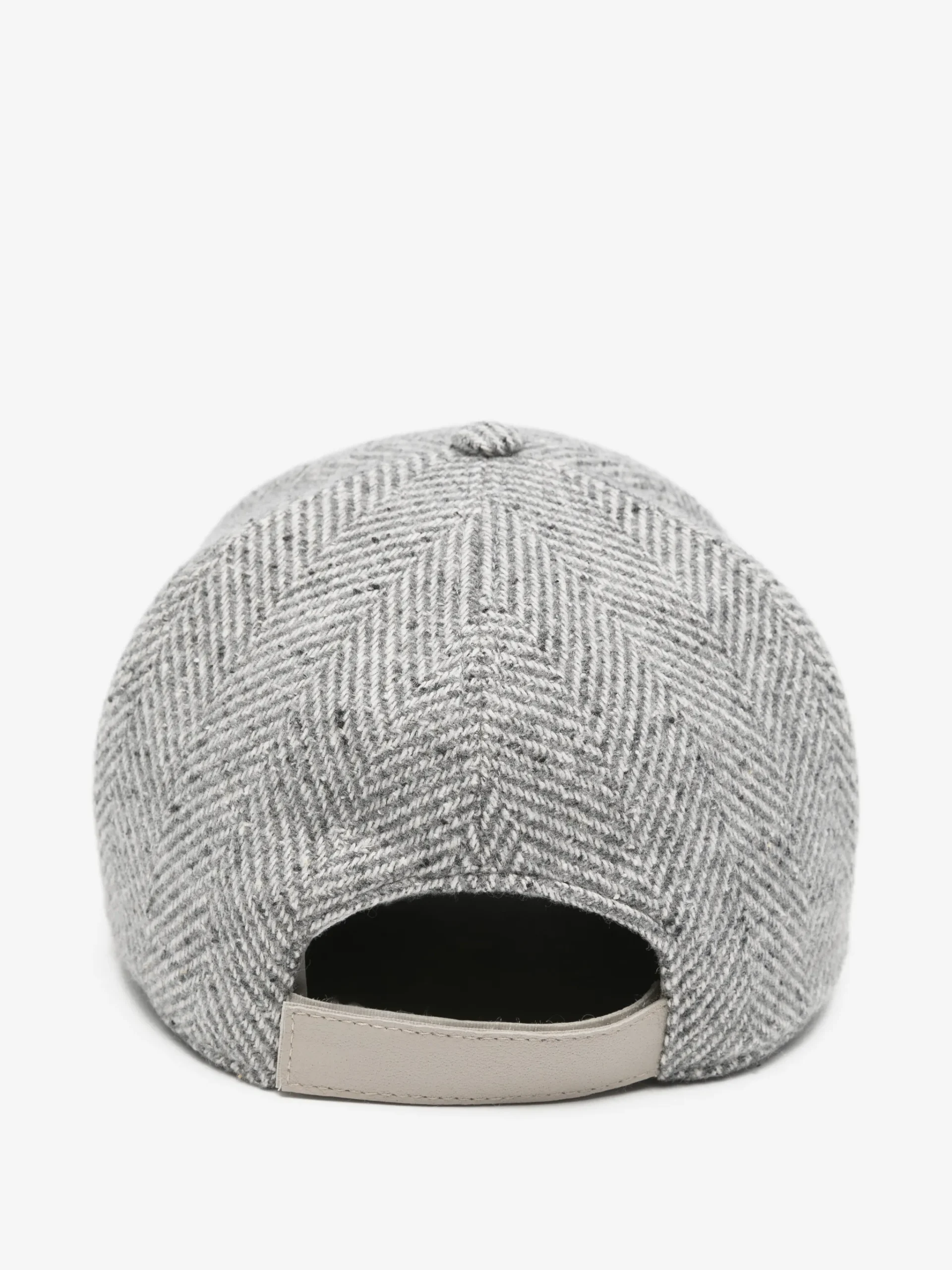 Sapca Eleventy herringbone baseball gri - imagine 2