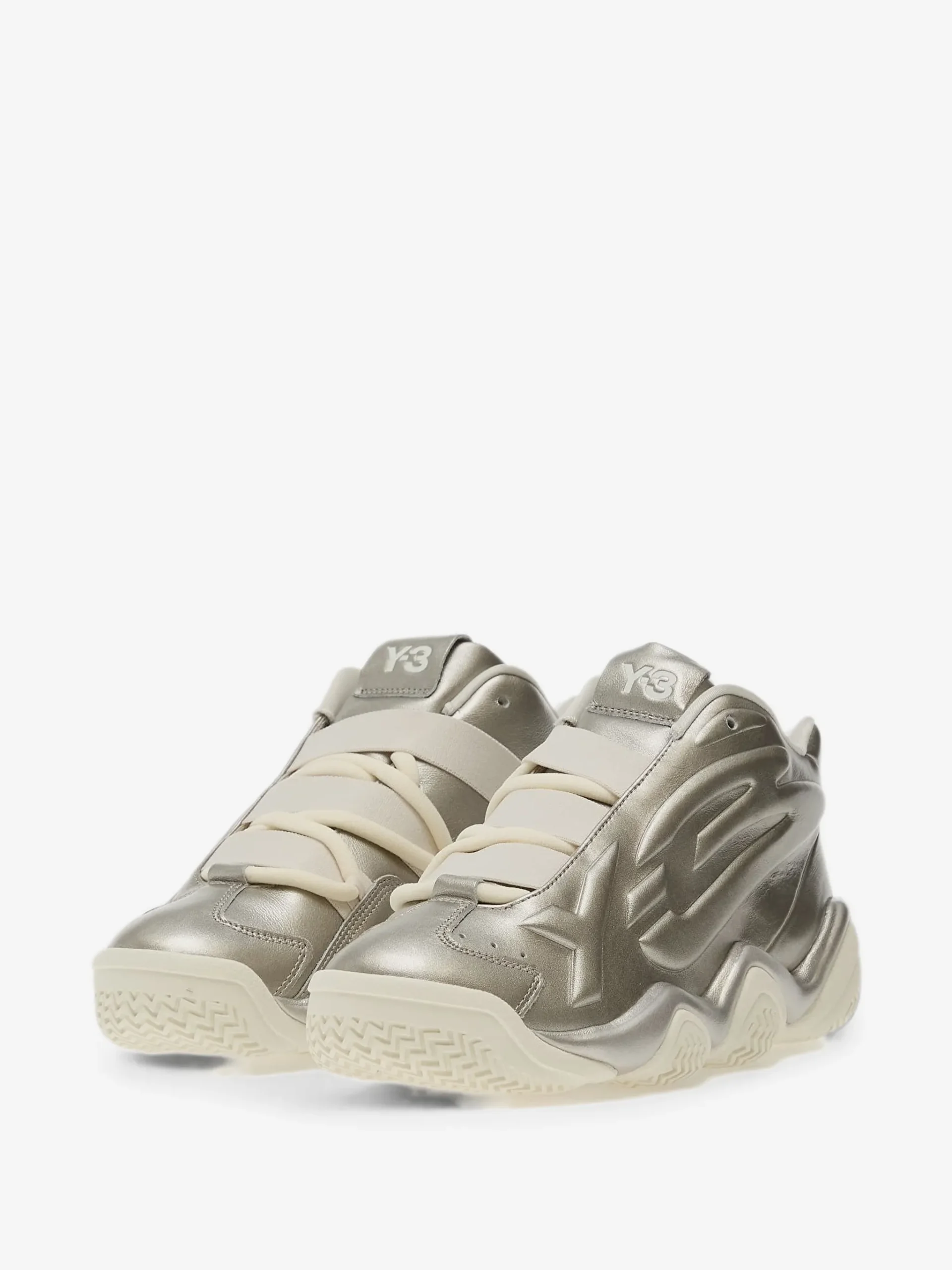 Sneakers Y-3 Megaball high-top argintiu - imagine 2