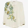 Top ALEMAIS Phyllis floral-print crem