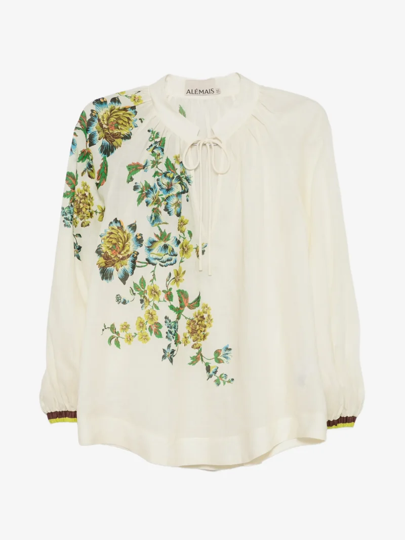 Top ALEMAIS Phyllis floral-print crem