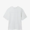 Tricou Axel Arigato Baseline logo-embroidered alb